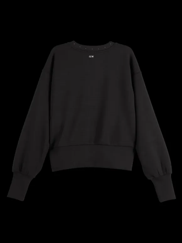 Beaded V-Neck Sweatshirt