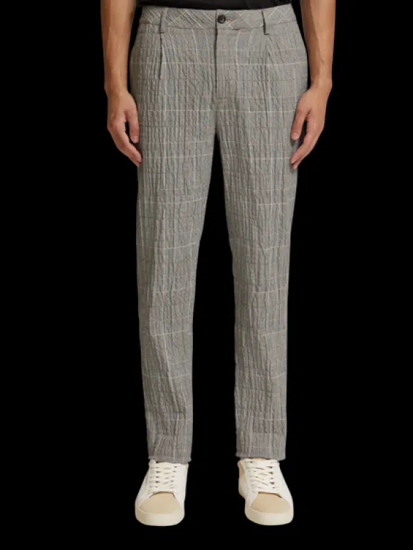Blake Checked Cotton-Blend Seersucker Chino