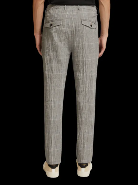 Blake Checked Cotton-Blend Seersucker Chino