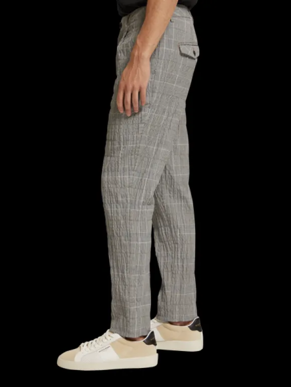 Blake Checked Cotton-Blend Seersucker Chino