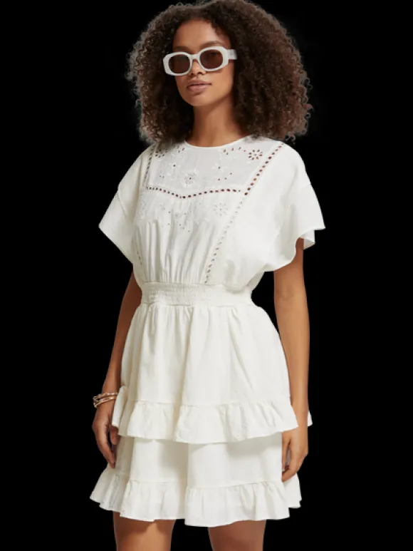 Broderie Anglaise Mini Dress