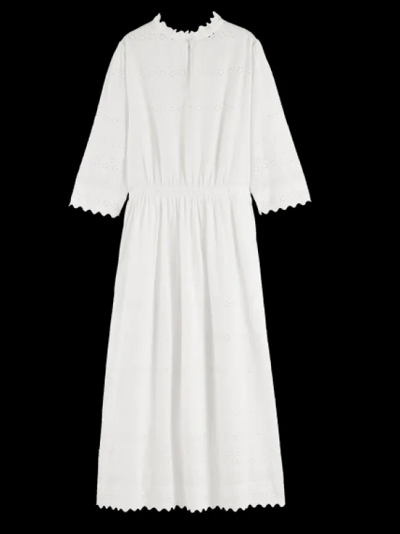 Broderie Midi Dress