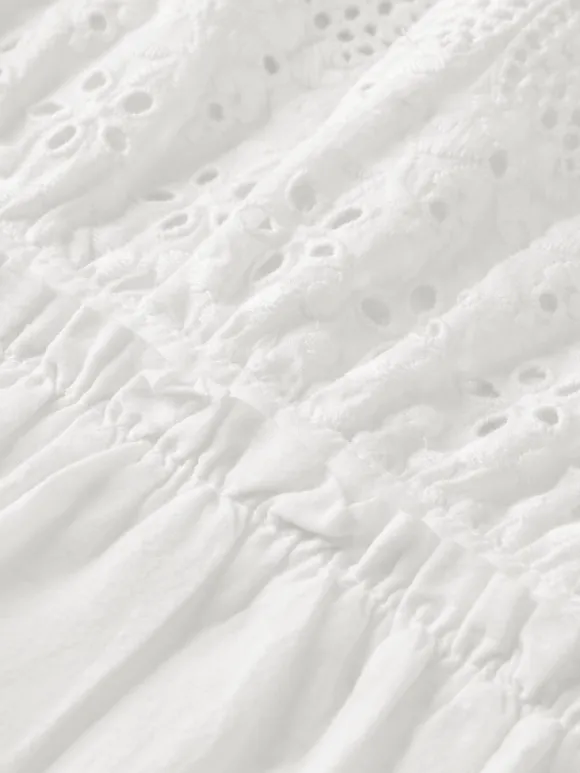 Broderie Midi Dress