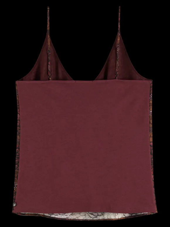 Camisole Woven Front Jersey Back