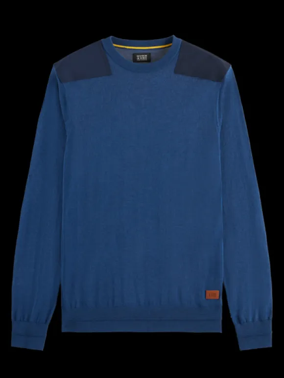 Crew Neck With Nylon Details