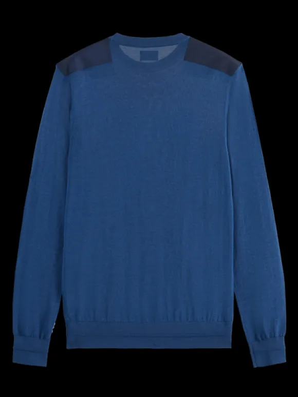 Crew Neck With Nylon Details