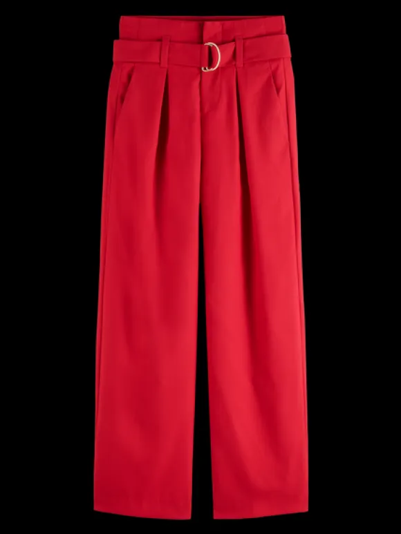 Daisy High Rise Straight Leg Paperbag Trousers