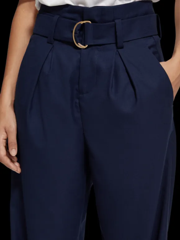 Daisy High Rise Straight Leg Paperbag Trousers