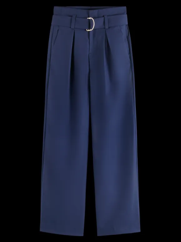 Daisy High Rise Straight Leg Paperbag Trousers
