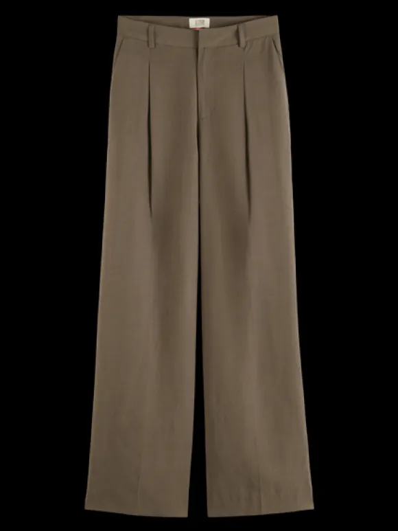 Drapey Mid-Rise Wide Leg Pant