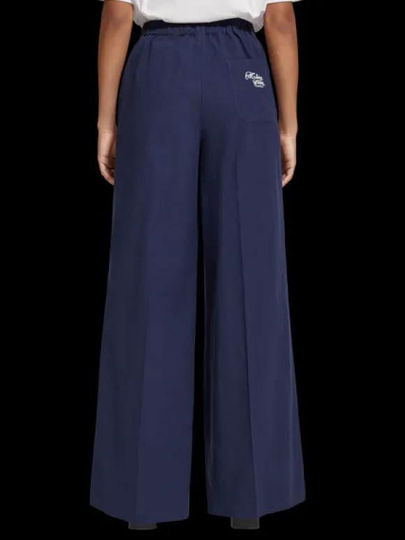 Eleni High Rise Wide Leg Nautical Pyjama Pant