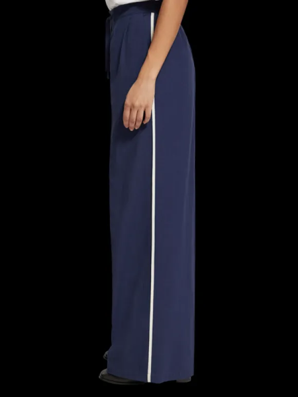 Eleni High Rise Wide Leg Nautical Pyjama Pant