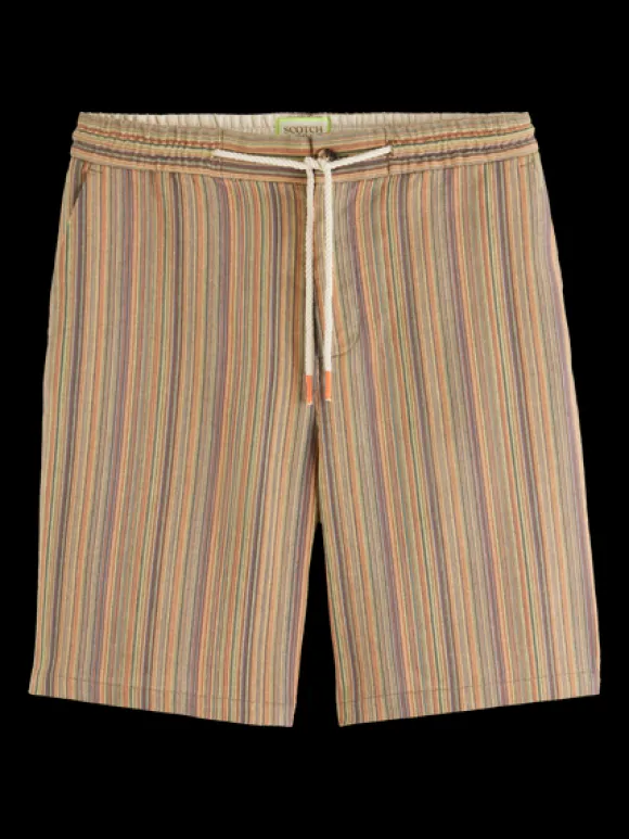 Fave Multi-Colored Striped Bermuda Shorts