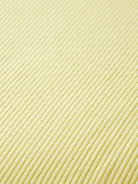 Fitted Ribbed Scoop-Neck T-Shirt