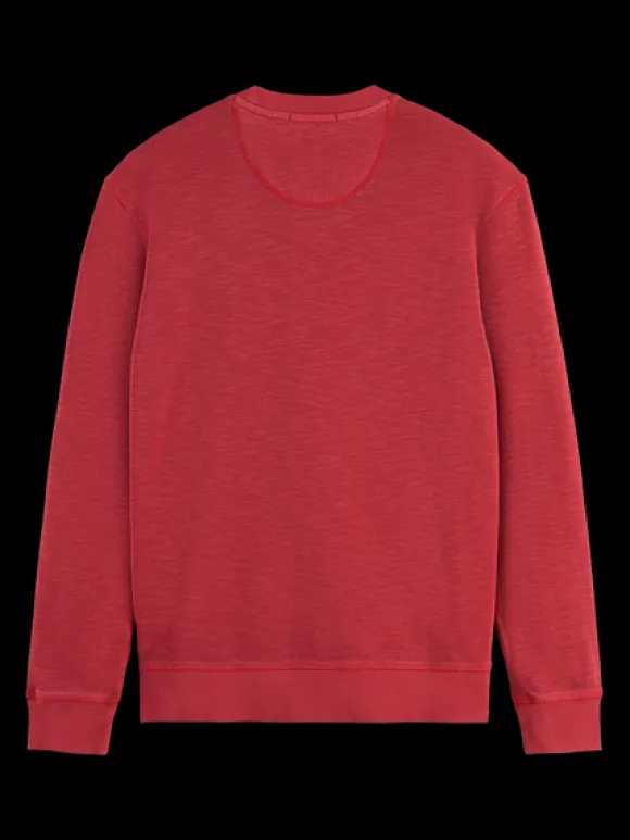 Garment Dye Structured Sweatshirt