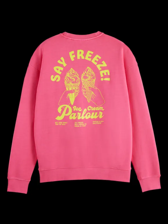 Garment-Dyed Artwork Sweatshirt