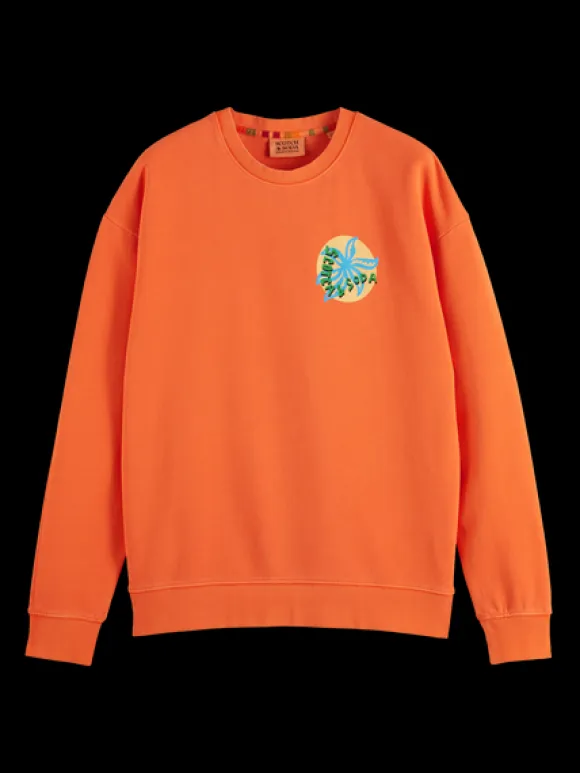 Garment-Dyed Artwork Sweatshirt