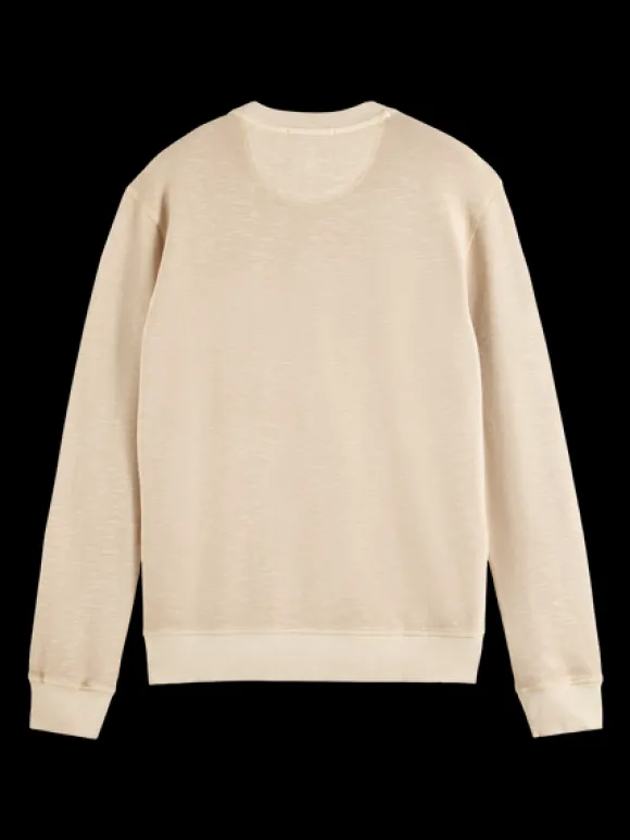 Garment-Dyed Structured Sweatshirt