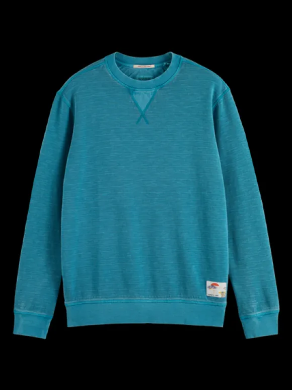 Garment-Dyed Structured Sweatshirt