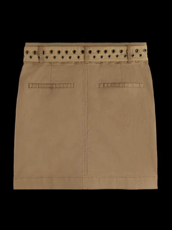 High-Rise Cargo Mini Skirt