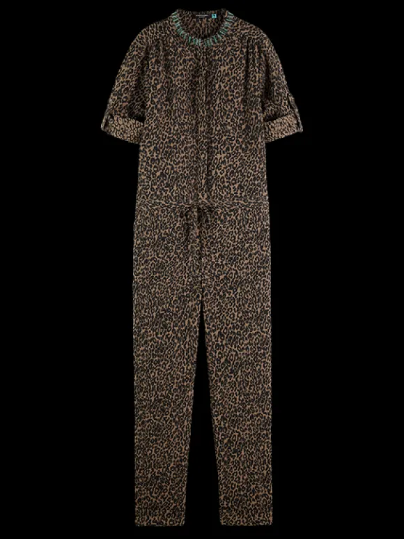 Leopard Print Jumpsuit