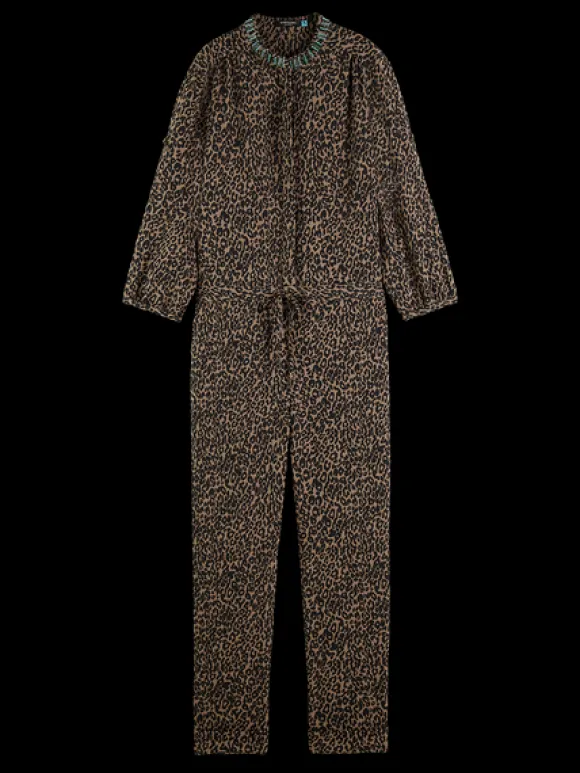 Leopard Print Jumpsuit