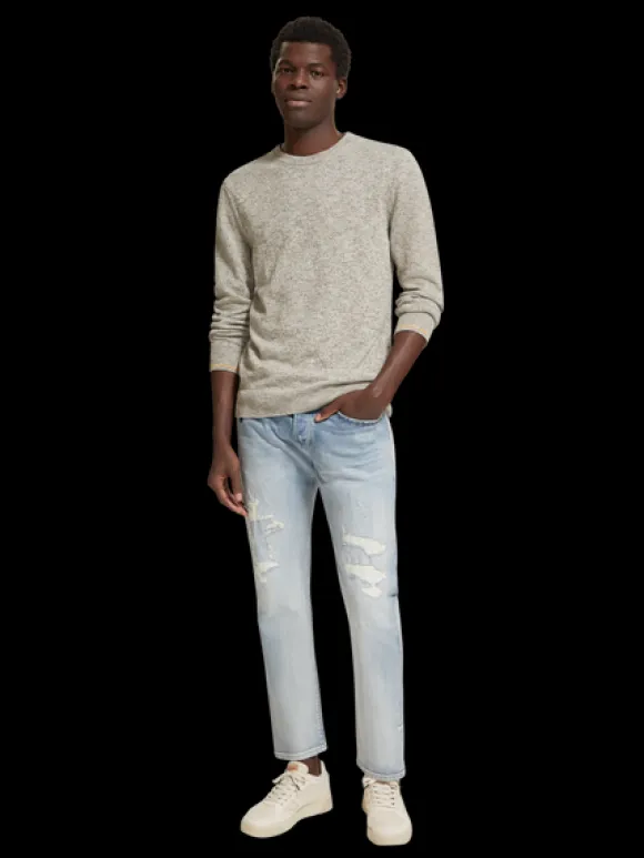 Melange Crew Neck Pullover