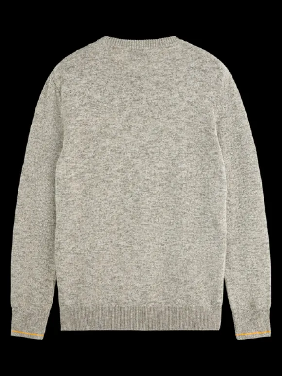 Melange Crew Neck Pullover