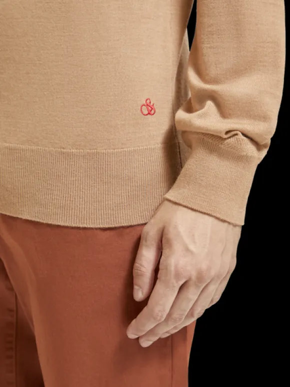 Merino Wool Turtleneck Pullover