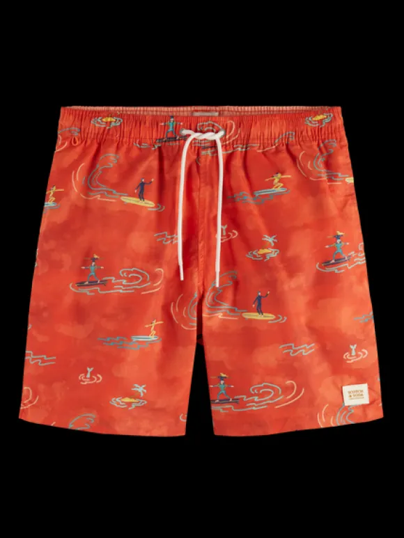 Mid Length Swim Short All Over Print