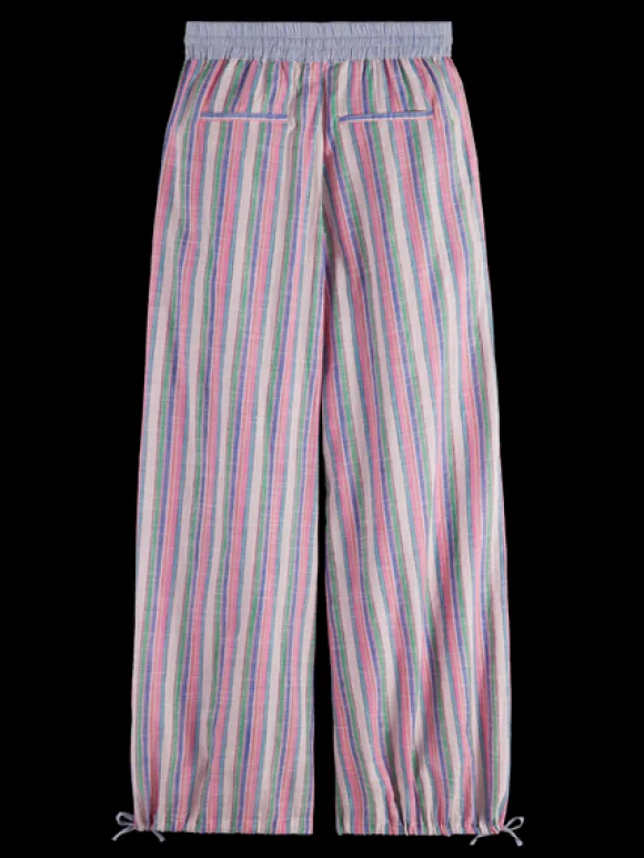 Multicolour Lurex Stripe Pull-On Beach Pant