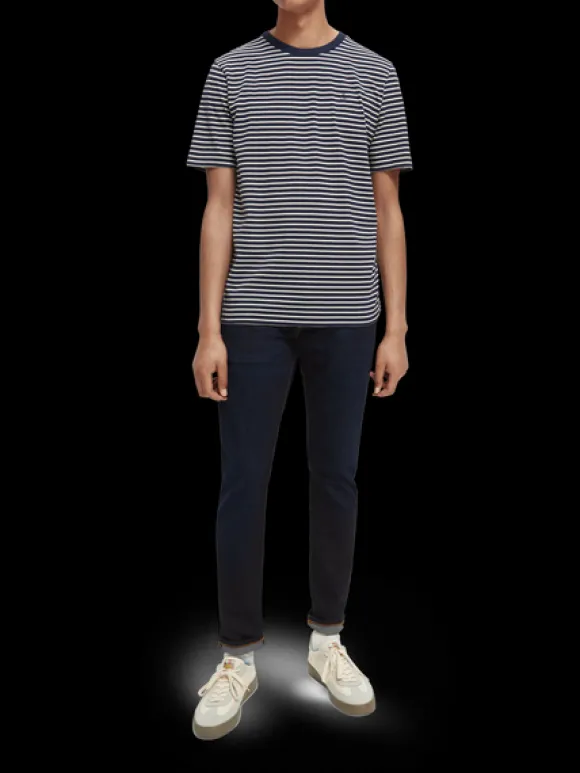 Organic Cotton Striped Crew Neck T-Shirt