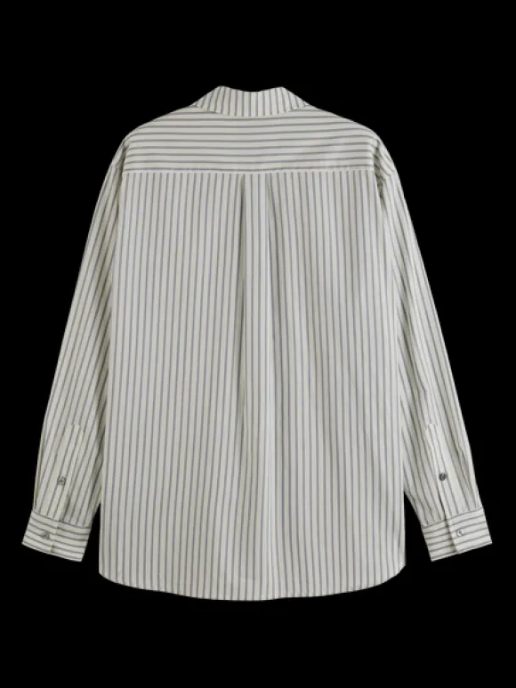 Oversized Fit Striped Shirt