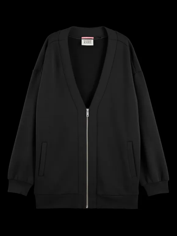 Oversized Jersey Bomber Jacket