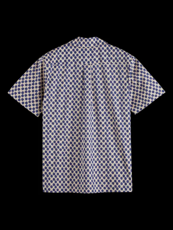 Polka Dot Printed Short Sleeve Shirt