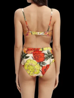 Printed Bandeau Bikini Top
