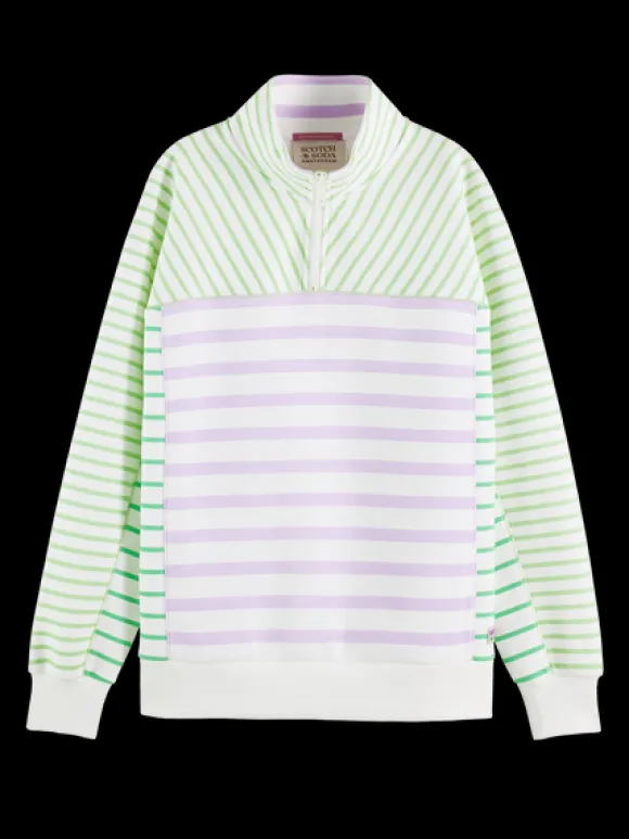 Relaxed Fit Half-Zip Sweatshirt