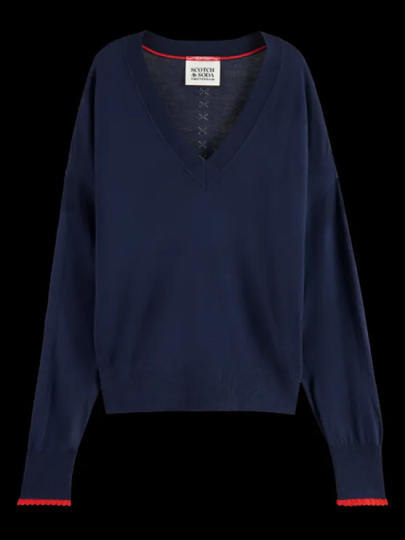 Relaxed V-Neck Pullover