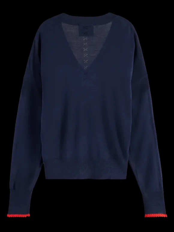 Relaxed V-Neck Pullover