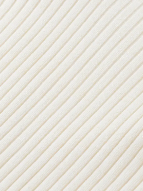 Ribbed V-Neck Pullover