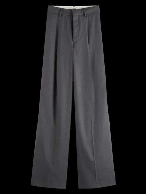 Rose Pleated High-Rise Pant