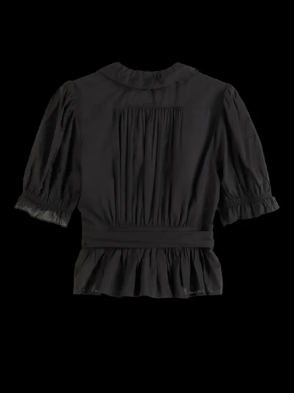 Ruffle Wrap Top