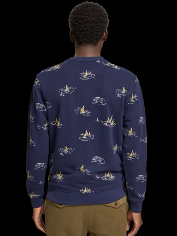 Sailboat Printed Sweatshirt
