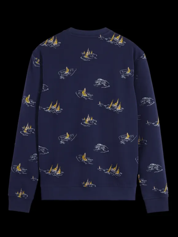 Sailboat Printed Sweatshirt