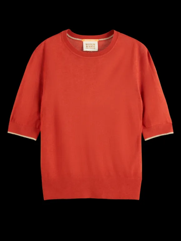 Short Sleeve Crew Neck Pullover