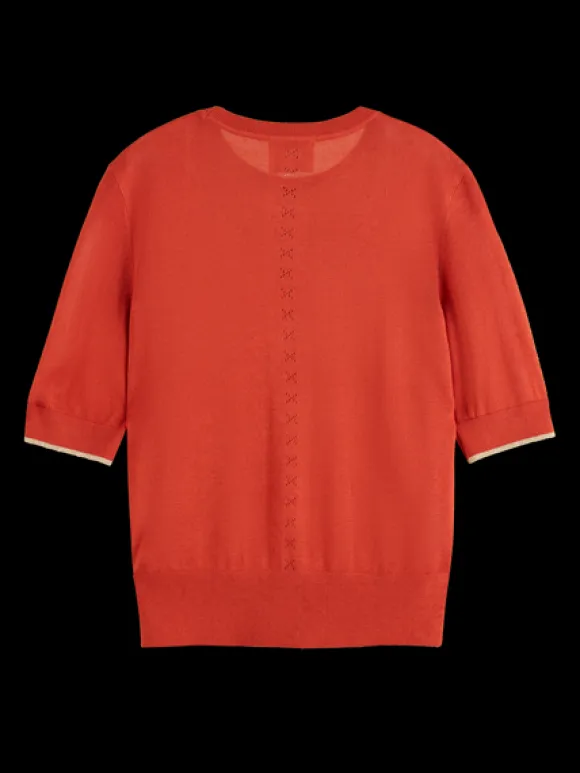 Short Sleeve Crew Neck Pullover