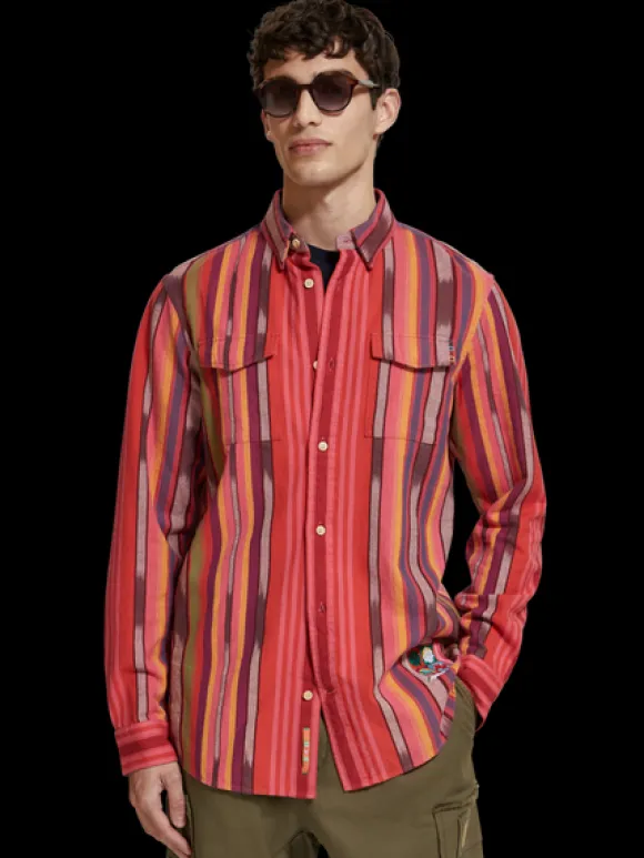 Space Dye Stripe Shirt
