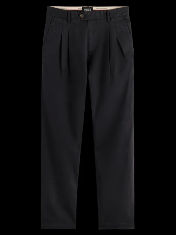 Straight Fit Pleated Chino