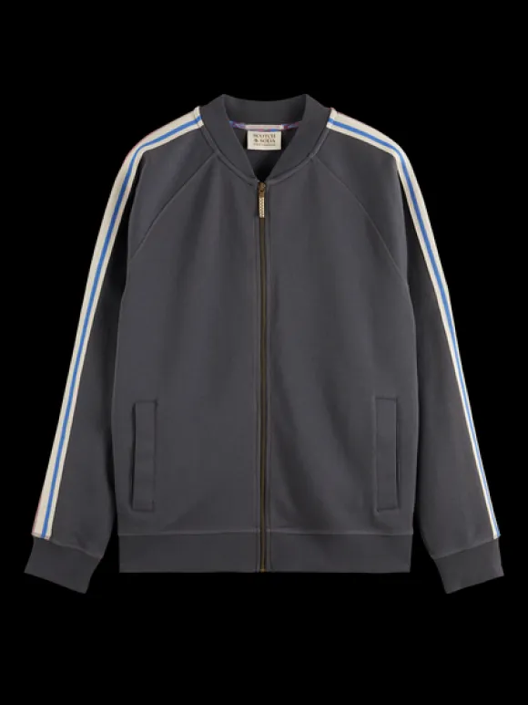 Taped Track Zip-Through Sweatshirt