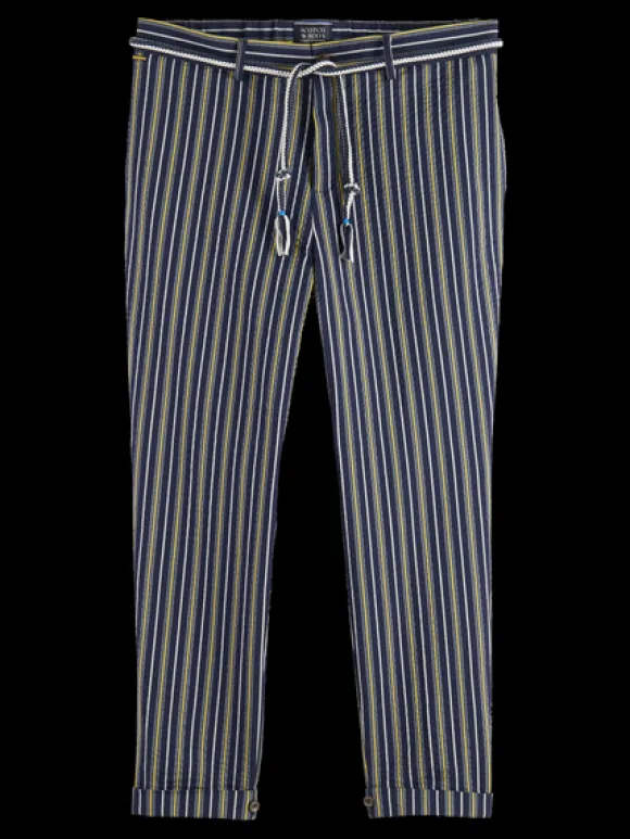 Tapered Striped Seersucker Chino